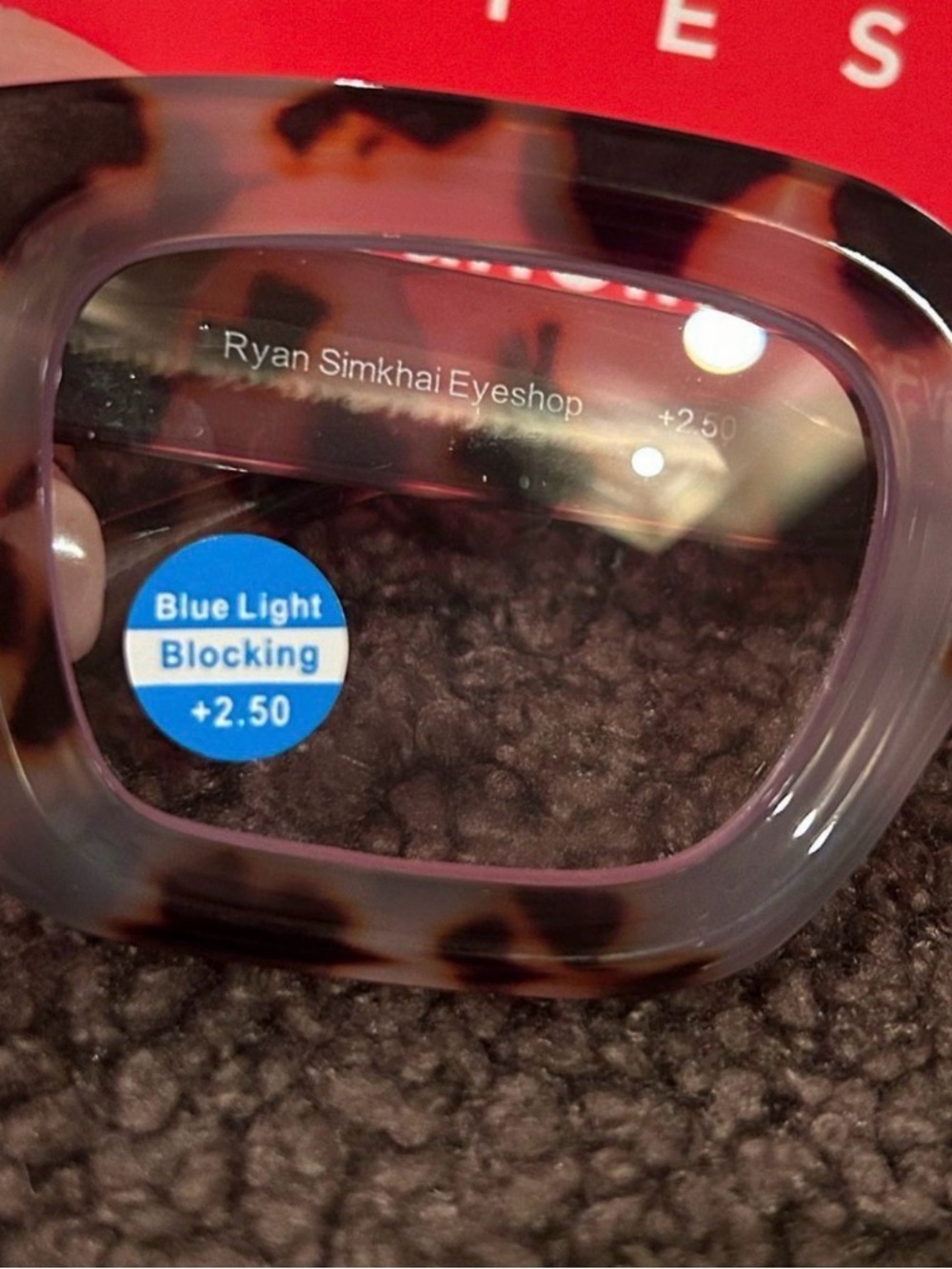 Ryan Simkhai OWEN Bone Tortoise  Blue Light Reading Glasses NWT - Picture 7 of 9